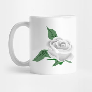 White rose Mug